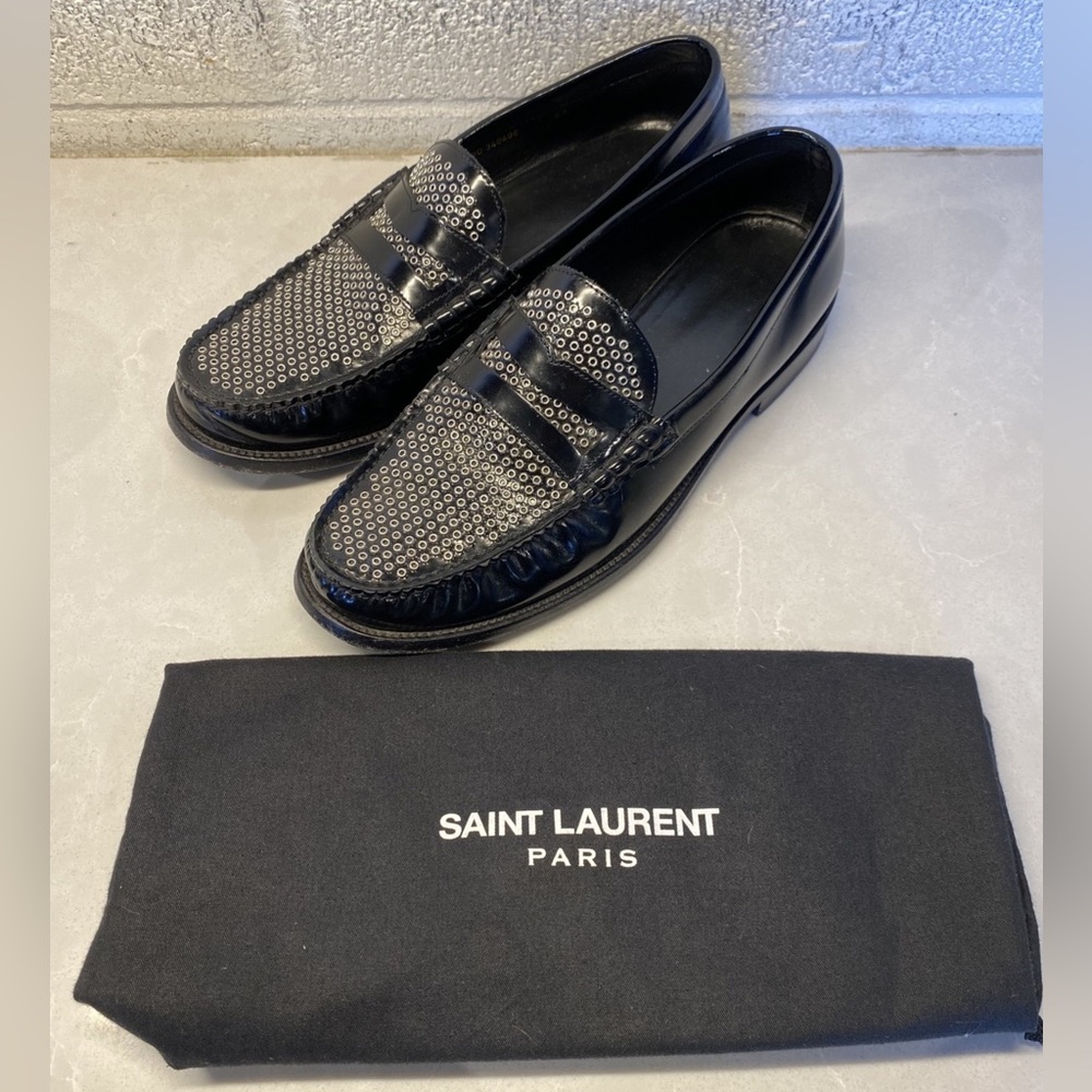 Saint Laurent Studded Loafers